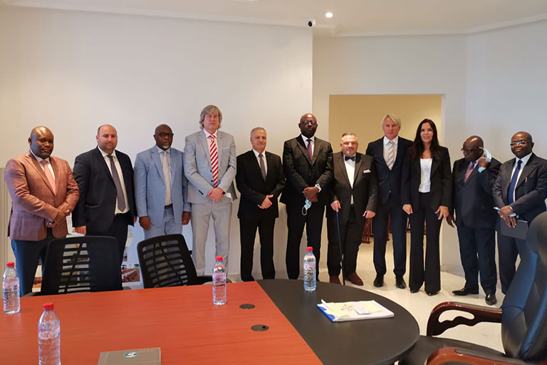 Meeting with Minister of Agriculture - Brazzaville 17 Oct 2021 to 01 Nov 2021 - The official delegation of the Arab-African Council and the Swiss organization REFAI-NGO to Central Africa