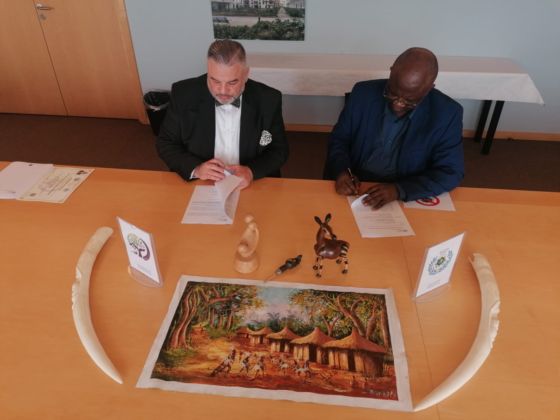 19 of June 2021 signing the Protocol of Cooperation between REFAI-NGO &#038; KATOPA Sarlu for developing projects in DRC