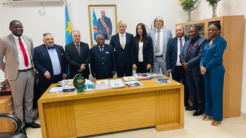 Meeting with Minister of Social affairs- DRC <br><br>17 Oct 2021 to 01 Nov 2021 &#8211; The official delegation of the Arab-African Council and the Swiss organization REFAI-NGO to Central Africa